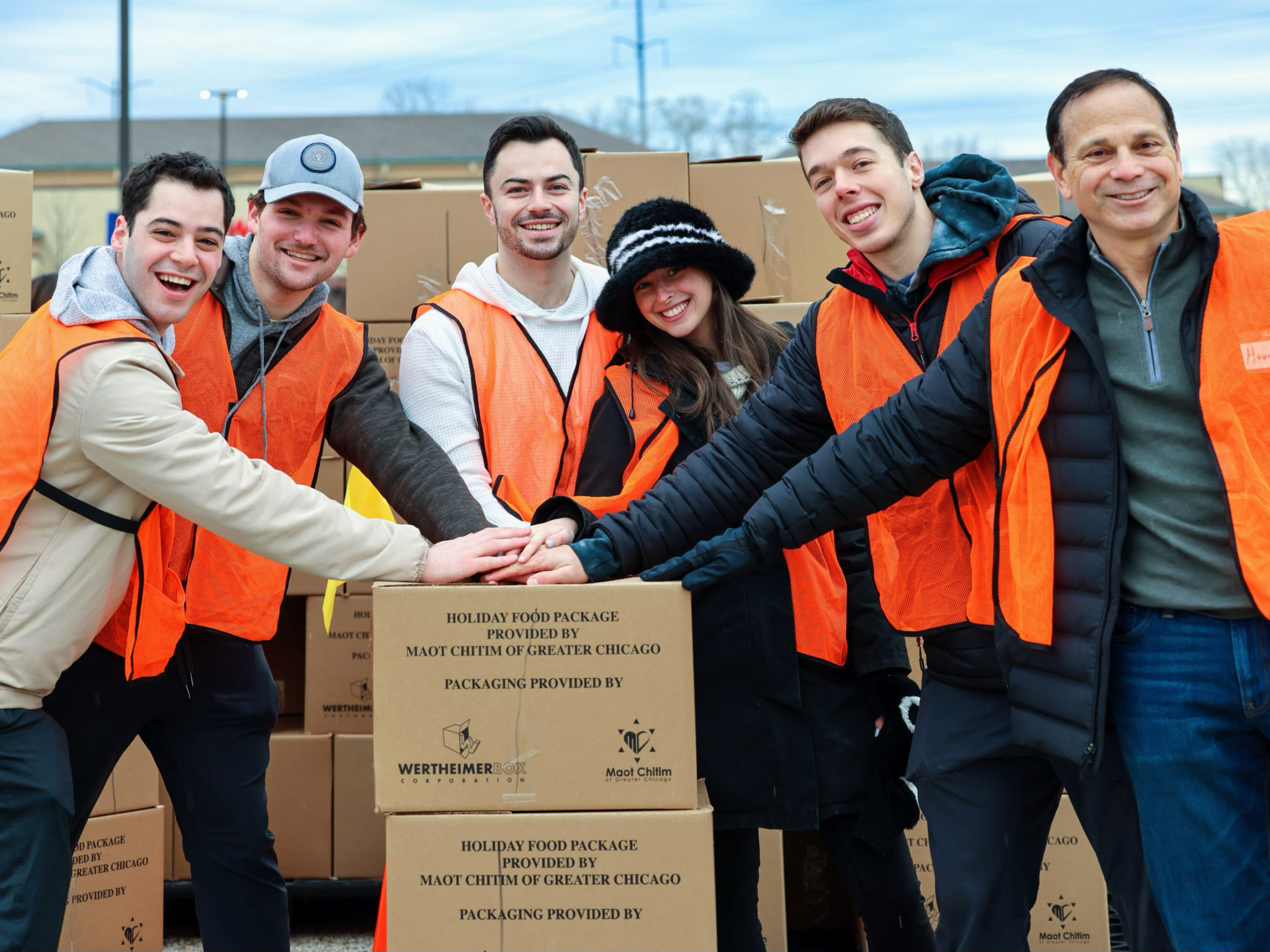 Volunteers on Delivery Day