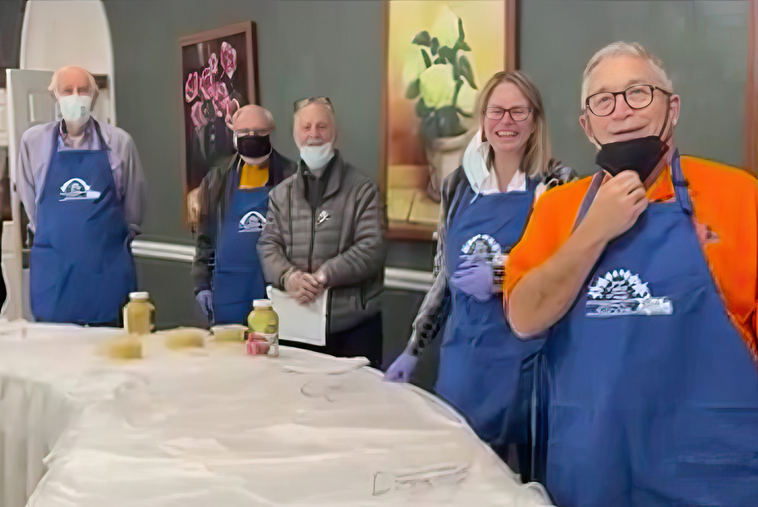 We host a Hanukkah Party and Seder for the Jewish families at Misericorda.